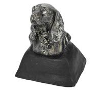 Brrnoo Pierre Tombale Commémorative pour Chien, Décoration en Forme de Tête de Chien, Statue pour Jardin, Cour, Souvenir Extérieur, Pierre Commémorative, Ornement, Cadeau