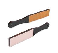 Brrnoo Pierres à aiguiser double taille en cuir synthétique pour rasoir pour homme