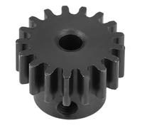 Brrnoo Pignon de Moteur en Métal en Acier, Module 17T 0,8 pour Voiture RC, avec Traitement Antirouille et Fraisage Précis, pour Moteur de Voiture HIMOTO E10MTL E10MT 1/10 RC, Arbre de (11177BL noir)