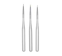 Brrnoo Pinceaux Acryliques pour Nail Art, pour Lignes de Nail Art, | Pointes de 5,5 Mm, 6 Mm, 8 Mm, pour le Dessin de Fleurs et de Points, pour une Utilisation en Salon à Domicile