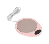 Brrnoo Plaque Chauffante électrique pour Boissons, Chauffe-Tasse USB à Température Constante, pour Tasses à café en Céramique, Usage Domestique et au Bureau (Rose Blanc)