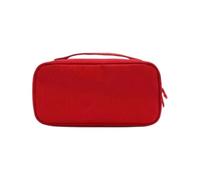 BRRNOO Pochette de Secours Familiale, Sac de Rangement pour Premiers Secours à Poches Multiples avec Poignée de Transport en Tissu Oxford, for Maison école Voyage Enfants (Rouge Grand)
