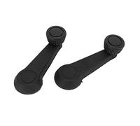 Brrnoo Poignée de Manivelle de Fenêtre, 2 Pièces Poignée de Porte Noire Bouton de Régulateur de Remontoir de Remontoir de Fenêtre Manivelle de 321 837 581A pour T2 T25