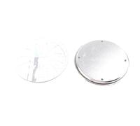 BRRNOO Porte-Bobine de Moustique, Porte-Bobine d'Encens avec Supports Dentelés et Couvercle, 4 Pièces Argent
