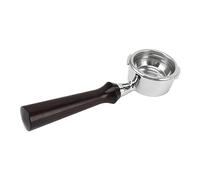 BRRNOO Porte-filtre sans Fond en Acier Inoxydable de 58 Mm, pour Machines, Conception d'oreille pour une Extraction Améliorée des Saveurs (F Bois de santal)