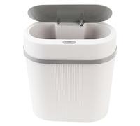 Brrnoo Poubelle Intelligente 12L, Chambre ou Salle de Bain, Poubelle Automatique à Capteur de Mouvement Infrarouge sans, Poubelle étroite en Plastique électrique