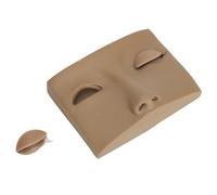 Brrnoo Practice D'Extension de Cils Mannequin Head Set Lash Extension Practice Face avec Pratique Amovible Lash Paupières Pratique de Petite Taille Léger pour la Maison et les Magasins de (Café)