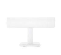 Brrnoo Présentoir à bijoux blanc en forme de T pour montres, bracelets, colliers - Support multifonction pour accessoires de mode