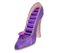 Brrnoo Présentoir de Bijoux à Talons Hauts, Support de Bague, Organisateur de Boucles D'oreilles avec Rembourrage Doux pour Femmes, Rangement de vanité Cadeau 6,7x4,5 Pouces