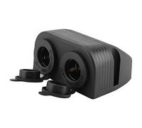 BRRNOO Prise Allume-cigare étanche Double Port 12 V/24 V pour Voiture, Bateau, Moto, avec Kit de Câblage pour GPS, Téléphone Portable et Appareil photo.