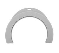 Brrnoo Protection de Plaque en Silicone, Couvercle de Plaque Anti-déversement, Protection Alimentaire pour Manger, Aide à Manger, Gris