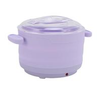BRRNOO Réchauffeur de Cire Dur, Machine à Fondre de Cire électrique 500 Ml, Fond Rapidement des Perles de Cire, un Pot de Cire de Silicone Non Bâton, un épilation en Toute sécurité et (PURPLE)