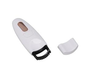 BRRNOO Recourbe-cils électrique Chauffant, Rechargeable par USB, Baguette Anti-brûlure, Peigne à Température Réglable, à la Maison, en Voyage, Blanc