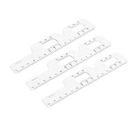 Brrnoo Règle de Mesure Oculaire 3 Pièces, Jauge de Distance Pupillaire | Construction en Plastique, pour Ophtalmologie et Ajustement de Lunettes, Main Gauche ou Droite