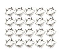 Brrnoo Rivets à Pointes pour l'artisanat du Cuir, 400 Jeux de Goujons de 4MM et 7MM pour Chaussures et Accessoires en Couleur, Bricolage de qualité Supérieure (SILVER #15)