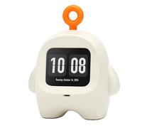 Brrnoo Robot de Bureau AI, Réveil Intelligent, avec 37 Langues, Jeux Interactifs, écran HD, pour Enfants, Garçons et Filles (White)