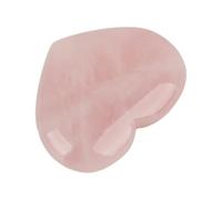 Brrnoo Rose Quartz Heart, Rose Quartz Crystals Valentin Femmes Cristal Crim Gifts Anxiété Recevoir l'énergie Sculptée en Pierre Guérison Crystals de Guéris