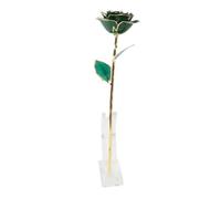 Brrnoo Rose Rouge avec Tige en or 24 Carats dans une Boîte élégante, Véritable Rose Fabriquée à la Main Symbolisant l'amour éternel.