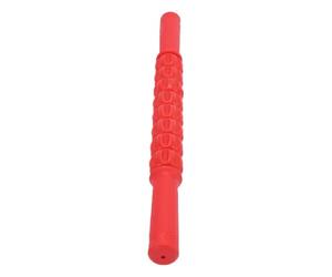 Brrnoo Rouleau de massage bâton de massage pour jambes stick de des jambes rouleau de musculaire fascia profond à picots structure interne en acier titane pour (Rouge chinois)