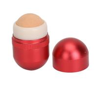 BRRNOO Rouleau Facial Volcanique en Forme D'œuf, Rouleau Facial Absorbant L'huile en Alliage D'aluminium Réutilisable avec Pierre Volcanique pour Peau Grasse, adapté au Maquillage