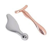 BRRNOO Rouleau pour le Visage en Alliage de Zinc, Outil de Massage du Visage avec extrémité Ronde pour Application de Crème, Favorise L'absorption de la Crème pour les Yeux et de la