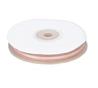 Brrnoo Ruban en Organza de 0.9 Cm avec Bords Dorés, 22 Mètres, 4 Garnitures Dorées, Polyester, Couleur Vive, pour Emballage Cadeaux Nœuds Cheveux Bricolage Décorations Mariage, Léger (6#)