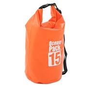 Brrnoo Sac à Dos de Voyage, Sac de Plage avec Bandoulière, Sec en PVC pour Natation Raftin (Orange)