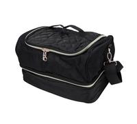 BRRNOO Sac de Rangement Professionnel pour Vernis à Ongles, Grande capacité, étui de Rangement pour Manucure de Voyage avec Bandoulière Réglable pour Techniciens D'ongles et Manucures (Black)