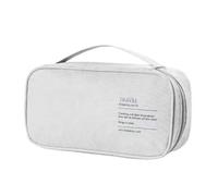 Brrnoo Sac de Rangement Vide pour Premiers Secours, Organisateur de Secours à Plusieurs Compartiments en Tissu Oxford avec Structure Interne à Couches et Poignée Portable for Maison (Gris Grand)