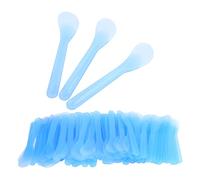 BRRNOO Spatule de Crème Dépilatoire en Plastique, 100 Pièces, Spatule Cosmétique, Bâton Applicateur Jetable avec Grande Tête pour Masque Facial, épilation et Plus Encore, Pratique pour