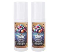 Brrnoo Spray de Brillance pour Ballons, Finition Brillante, Revêtement Protecteur Longue Durée, Améliore la luminosité du Ballon pour les Fêtes de Mariage, 100 Ml X 2 Bouteilles