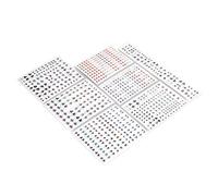 BRRNOO Stickers Eyes de Poupée 7 Draps Dessin animé Mignon et Facile à Utiliser Paster Couleurs Vives pour L'artisanat D'argile Bricolage