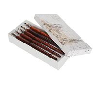 Brrnoo Stylo de Calligraphie, Stylos de Calligraphie avec Boîte de Rangement Boîte en Bois Handle DIP Home Office Art Paint Fountain Pen Set In Encre pour l'écriture (#1)