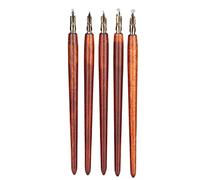 BRRNOO Stylo de Calligraphie, Stylos de Calligraphie pour écrire, Plume avec Boîte de Rangement, Poignée en Bois, Plume, Maison, Bureau, Peinture Artistique, Ensemble de de pour l'écriture, la