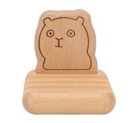 Brrnoo Support de Tablette de Téléphone en Bois, Support de Téléphone à Motif D'éléphant, de Portable de Bureau, de Tablette de en Bois de Hêtre pour