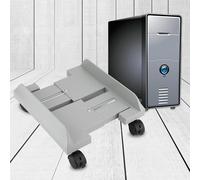 Brrnoo Support PC sous Bureau réglable en X, Blanc - Structure Amovible Robuste pour boîtier Grand Public, Gain de Place et Organisation optimale du câble