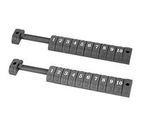 Brrnoo Table Football Scoring 2pcs / Set 10 Nombres Score Counter Indicator, en Plastique de Haute qualité, Facile à Installer et à Décharger, à Marquer Les Clés Conçues (Black)