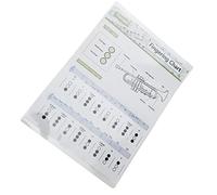 Brrnoo Tableau d'accords Trumpet, Pratique avec des Combinaisons de Papier Artistique Premium Parfaitement pour les étudiants et les Débutants (Petite table d'accords (petite taille))