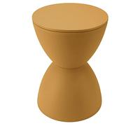 Brrnoo Tabouret en Plastique Moderne en Forme de Sablier, Table Ronde élégante pour Salle de Bain et Usage Domestique et Design Polyvalent de 30 Cm de Diamètre (Curcuma)