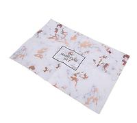 BRRNOO Tapis de Nail Art Tapis de Table à Ongles de Table de Manucure en Cuir PU Absorbant L'huile Respirant Léger Facile à Nettoyer pour la Maison Salon de (set de à motif en or rose)