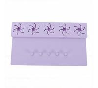 Brrnoo Tapis de Support de Vernis à Ongles en Silicone 2 en 1, Anti-déversement, Repose-main avec Séparateurs de Doigts pour la Maison et le Salon de Manucure à Faire Soi-même (PURPLE)