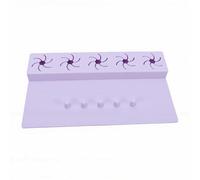 BRRNOO Tapis de Support de Vernis à Ongles en Silicone 2 en 1, Anti-déversement, Repose-main avec Séparateurs de Doigts pour la Maison, le Salon, la Manucure et la Pédicure (PURPLE)
