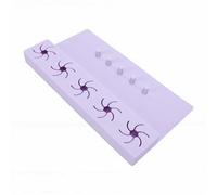 Brrnoo Tapis Porte-vernis à Ongles en Silicone 2-en-1 Support Anti-renversement, avec Fentes en Forme de Pétales et Séparateurs D'orteils Idéal pour Manucure à Domicile (PURPLE)