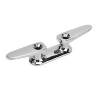Brrnoo Taquet de Quai en Acier Inoxydable 316 de 10 Pouces, Conception à Base Ouverte Polie Miroir pour Un Amarrage sécurisé et l'attache de Corde sur Les Yachts et Les Bateaux