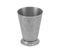 Brrnoo Tasse Julep à la Menthe en Acier Inoxydable, Bord élégant Finition Argentée Style Vintage, avec Acier Inoxydable 304, pour Mules de Moscou Gin Tonic Rhum Cocktail Barman (Texture totémique)