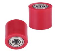 BRRNOO Tendeur de Chaîne de Vélo, Tendeur de Chaîne Universel, de Rouleau de, Guide de Roue de Poulie 8 Mm pour Moto Vélo Enduro (rouge)