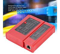 Brrnoo Testeur de Câble Réseau, Testeur de Réseau Ethernet Outil de Test de Ethernet LAN WZ-468 de Câble RJ45 et RJ11 pour Usage Domestique et Extérieur