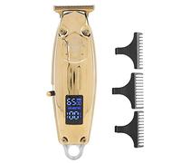 Brrnoo Tondeuse à Cheveux électrique, Rechargeable par USB, Fil, pour Hommes (GOLD)