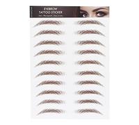 Transferts de Sourcils, Autocollant de Tatouage de Sourcils Autocollant de Transfert de Sourcils pour Femmes, Autocollants de Tatouage de Sourcils Imperméables Longue Durée Faux Tatouages(MARRON-06)