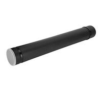 Brrnoo Tube de Rangement Télescopique pour Dessins, Idéal pour Les Affiches, Les Documents et Les œuvres d'art, Facile à Transporter avec Un Design Convivial (Black)